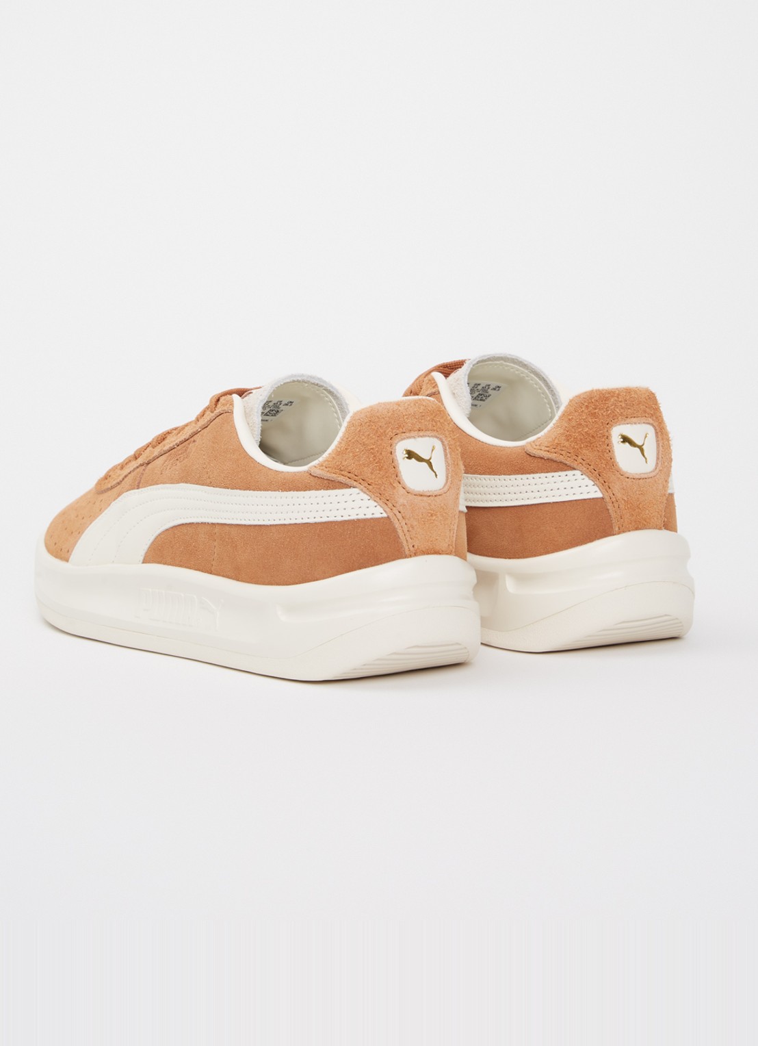 Puma GV Special sneaker van suède - achterkant roestbruin