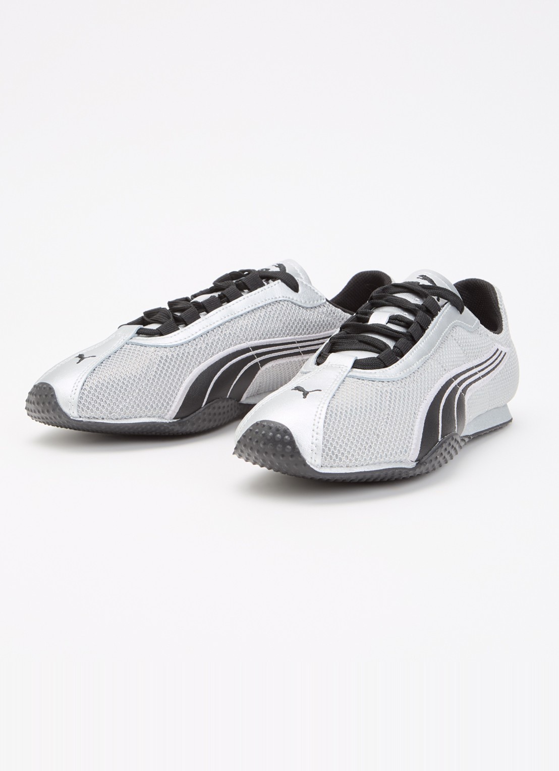 Puma H-Street sneaker van mesh met details van leer - detail 3 zilver