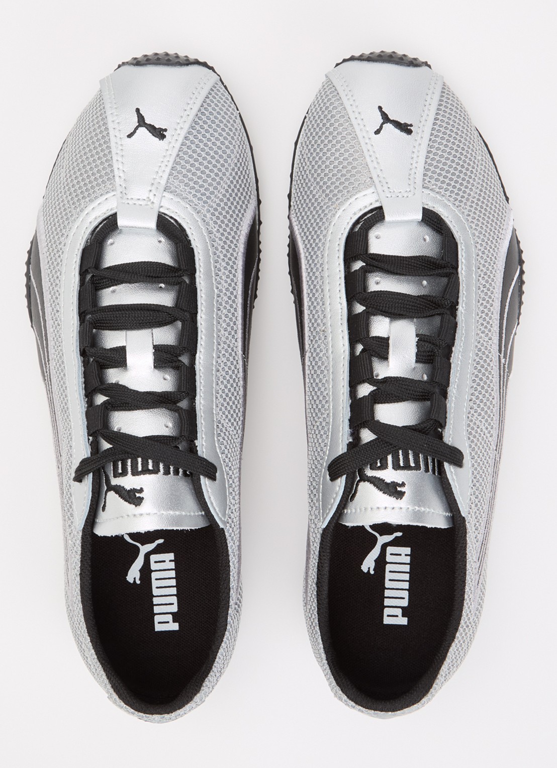 Puma H-Street sneaker van mesh met details van leer - detail 4 zilver