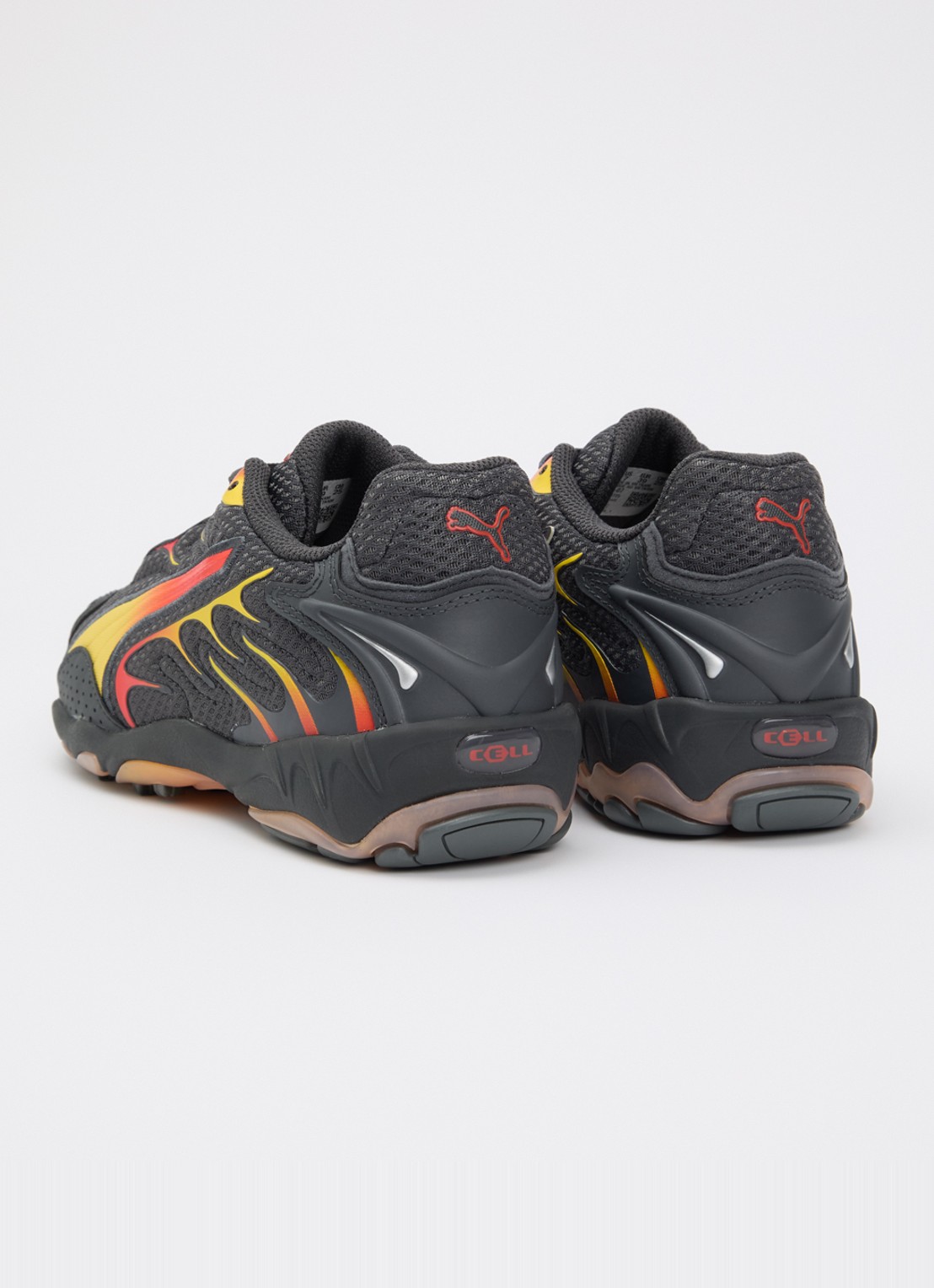 Puma Inhale sneaker van mesh  - achterkant 2 donkergrijs