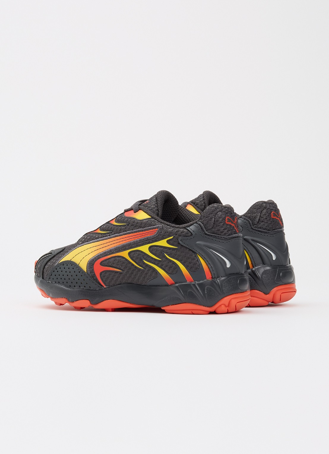 Puma Inhale sneaker van mesh  - achterkant 2 donkergrijs