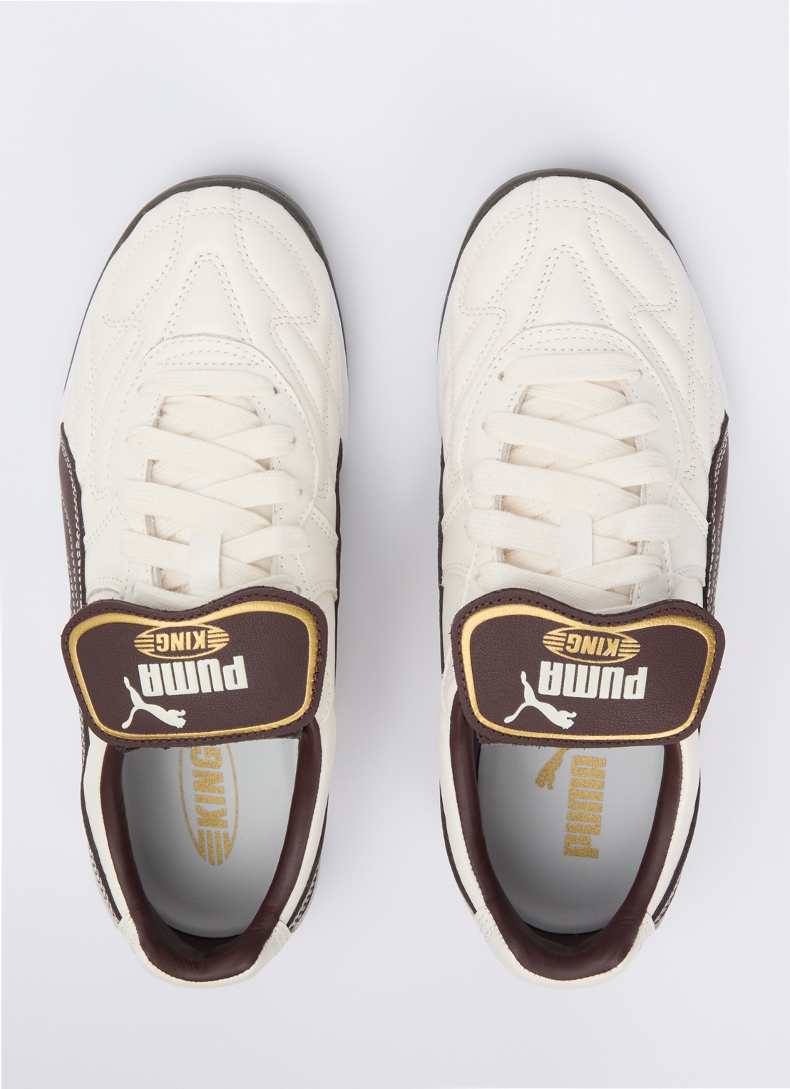Puma King Indoor sneaker van leer - detail 4 creme
