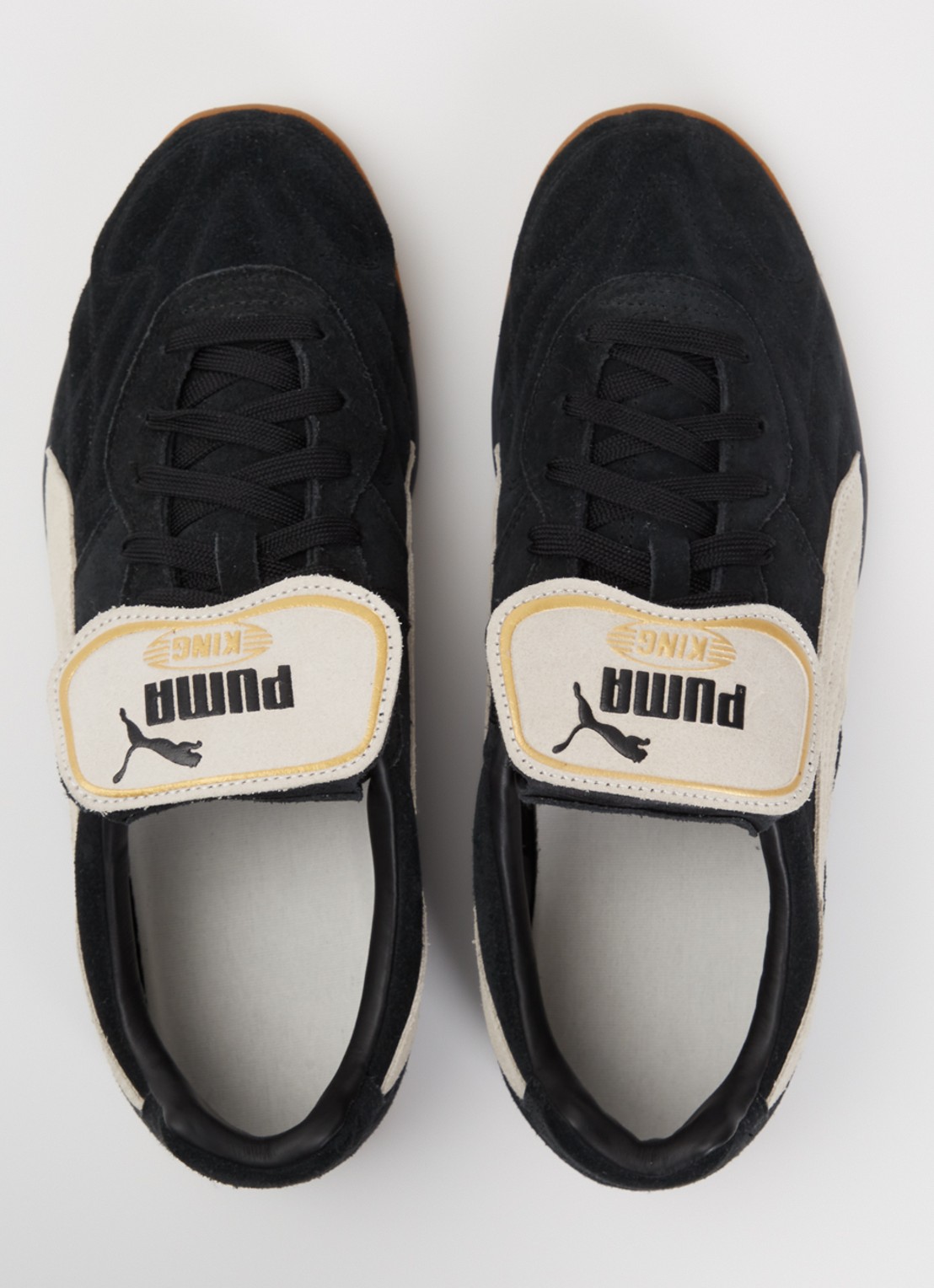 Puma King Indoor sneaker van suède - detail 2 zwart