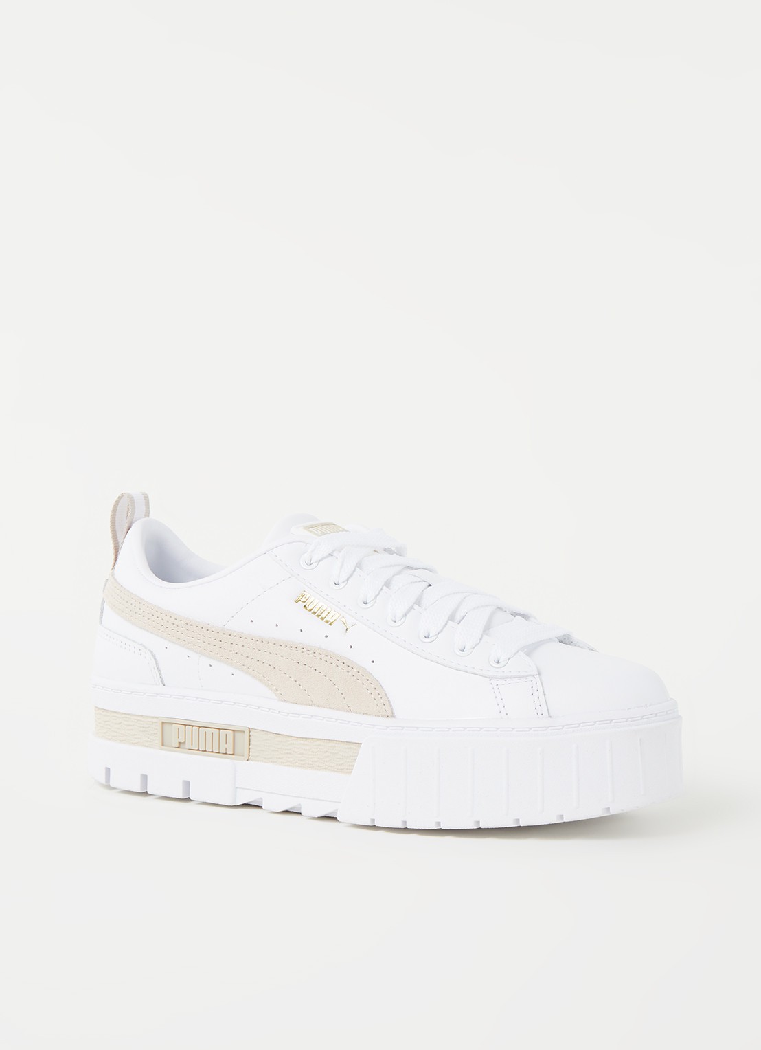 puma mayze white beige