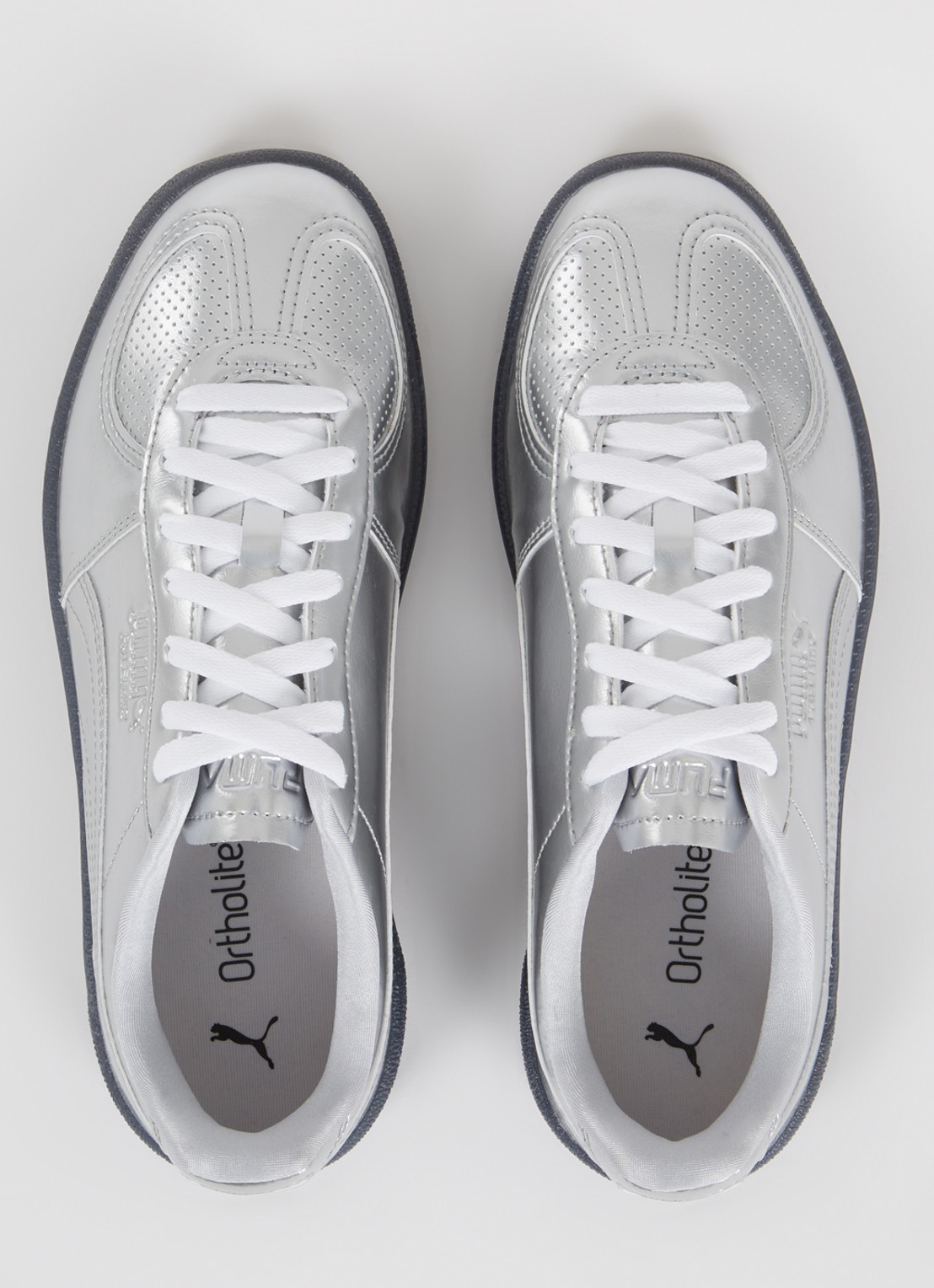 Puma Palermo Astro Escape sneaker met metallic finish - detail 2 zilver