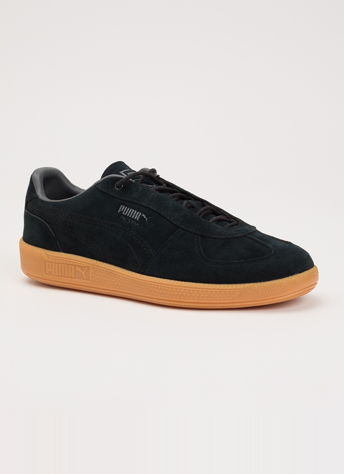 Puma Palermo Graftman sneaker van suède - voorkant zwart