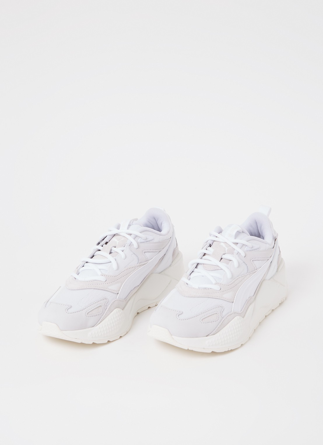 Puma RS-X Efekt sneaker met details van leer en nubuck - detail wit