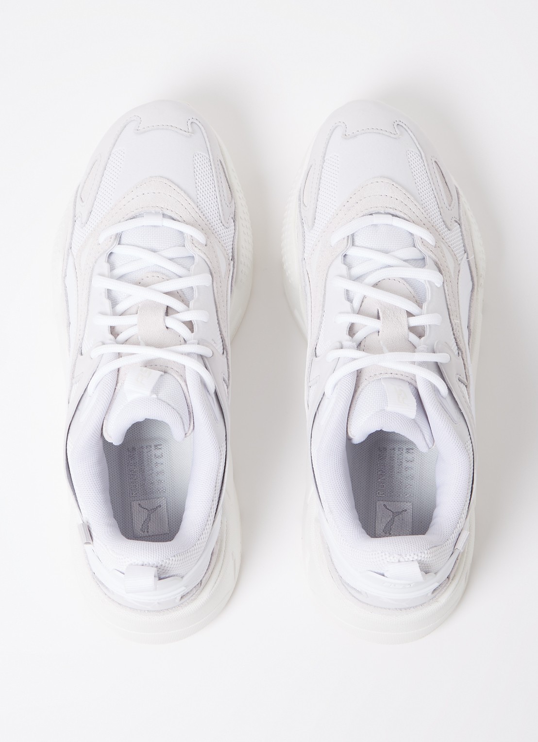 Puma RS-X Efekt sneaker met details van leer en nubuck - detail 3 wit