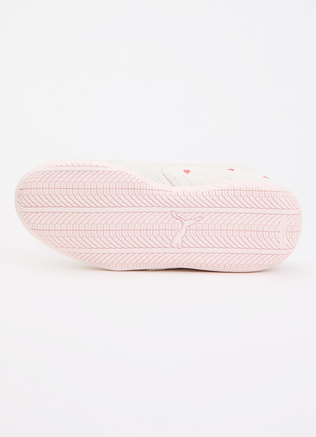 Puma Speedcat Amor van suéde met leren details - detail lichtgrijs