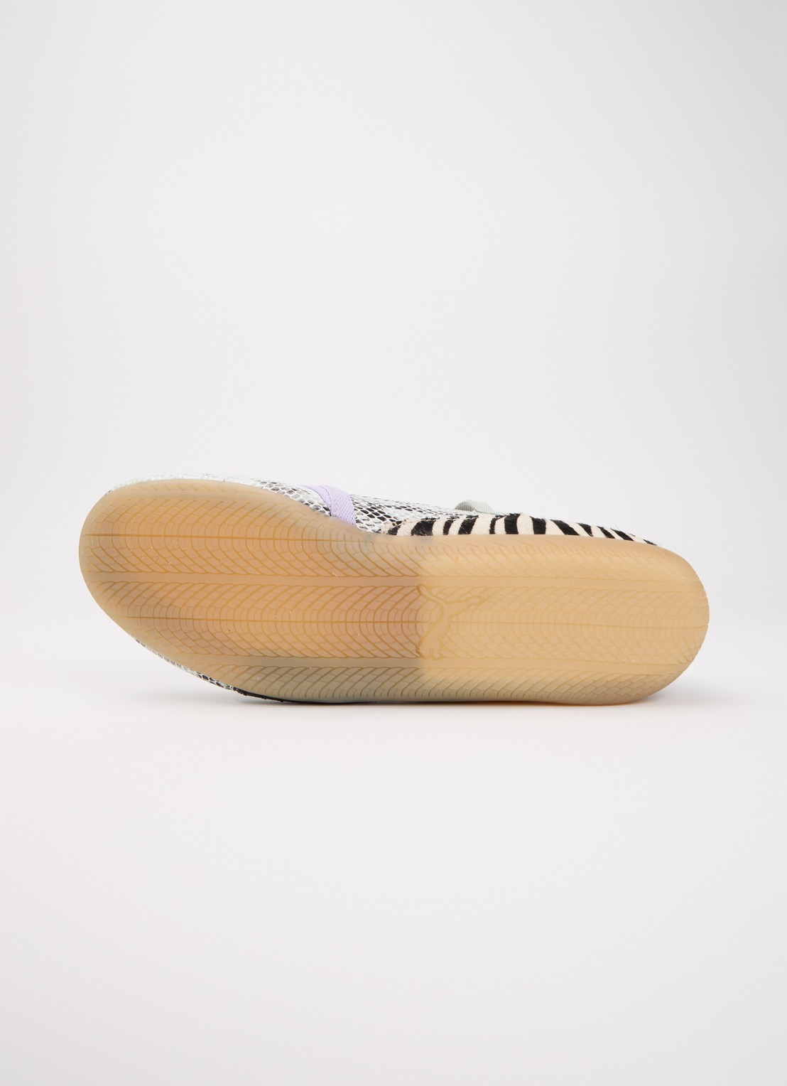 Puma Speedcat ballerina met slangenprint - detail 5 lichtgrijs
