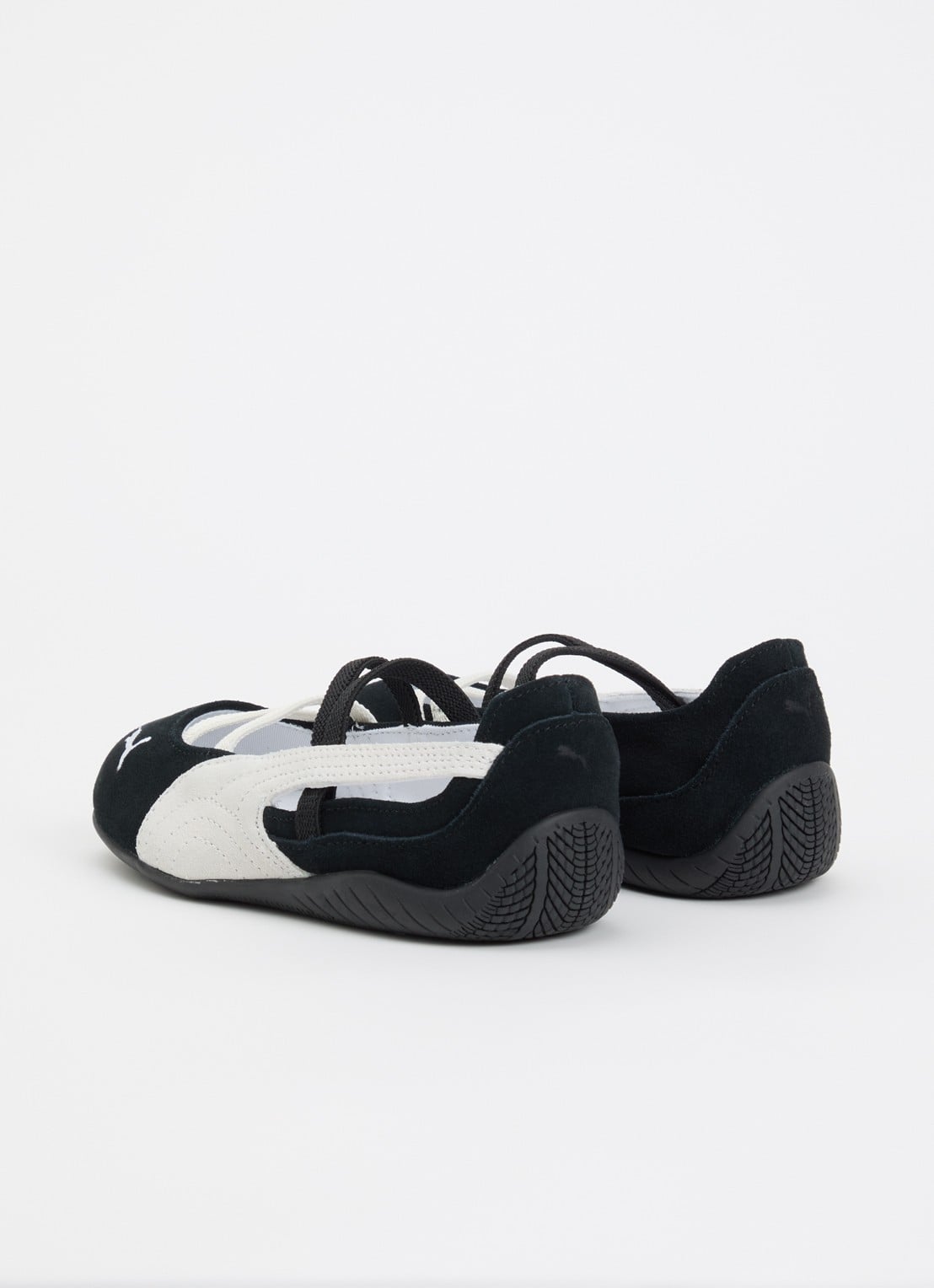 Puma Speedcat ballerina van suède - achterkant zwart