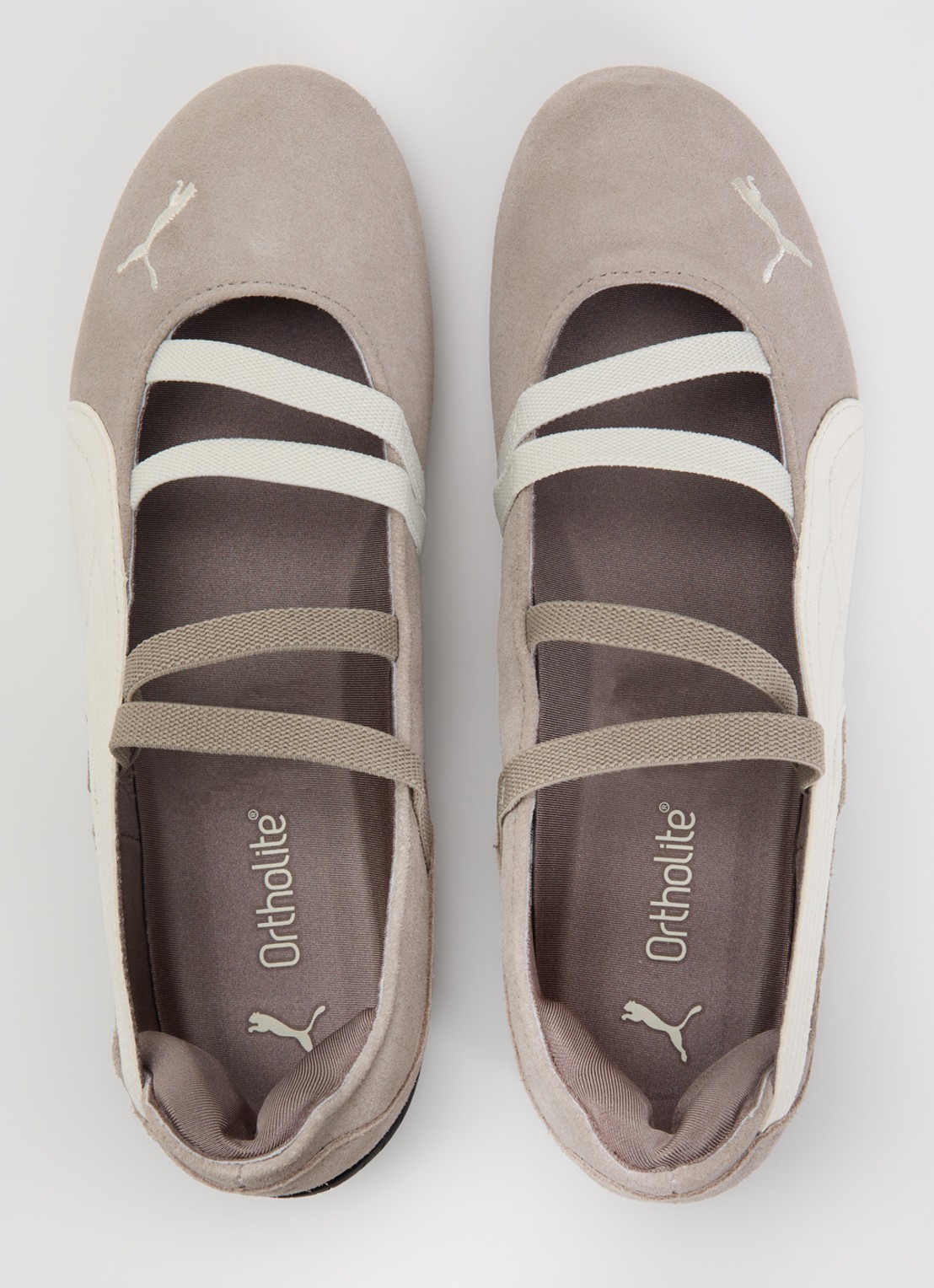 Puma Speedcat ballerina van suède - detail 2 grijs