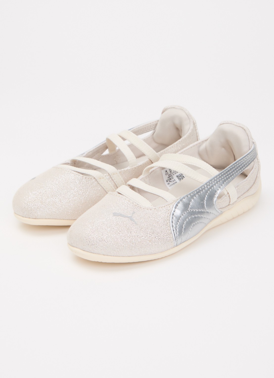 Puma Speedcat Ballet ballerina met lurex - voorkant 2 beige
