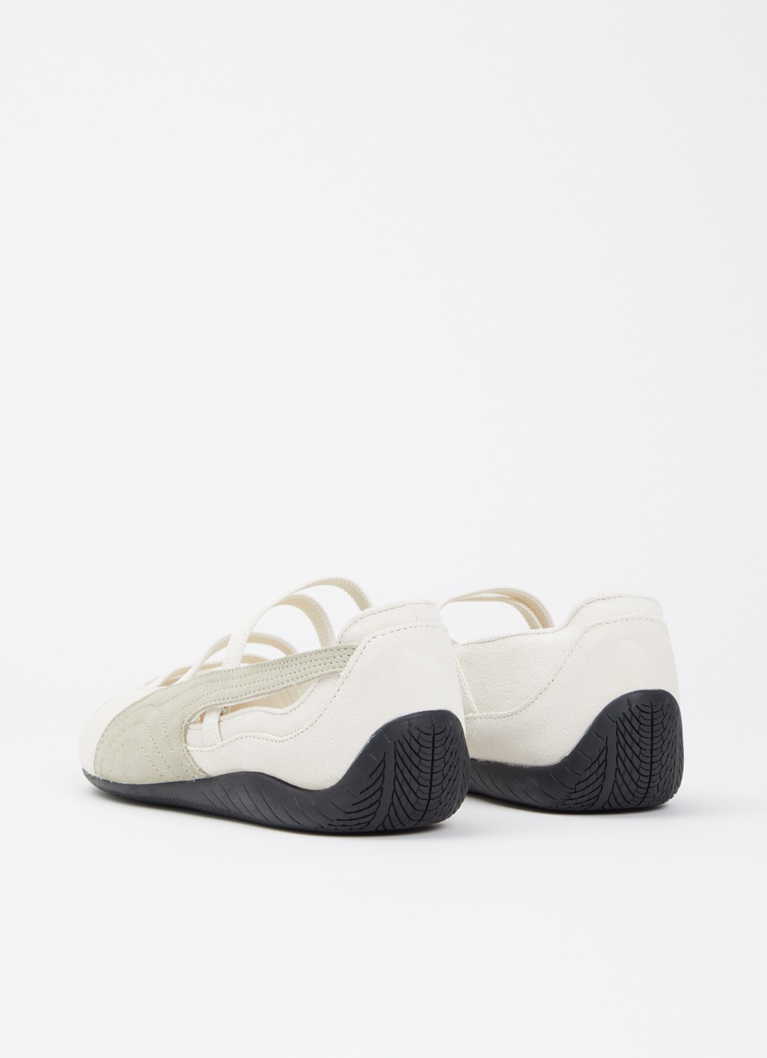 Puma Speedcat Ballet ballerina van suède - achterkant beige