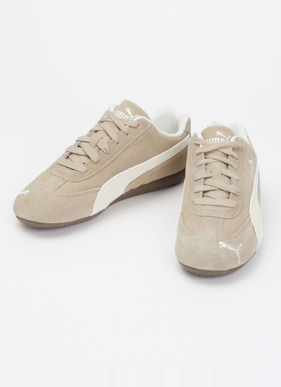Puma Speedcat elevated sneaker van suède - detail 3 zand