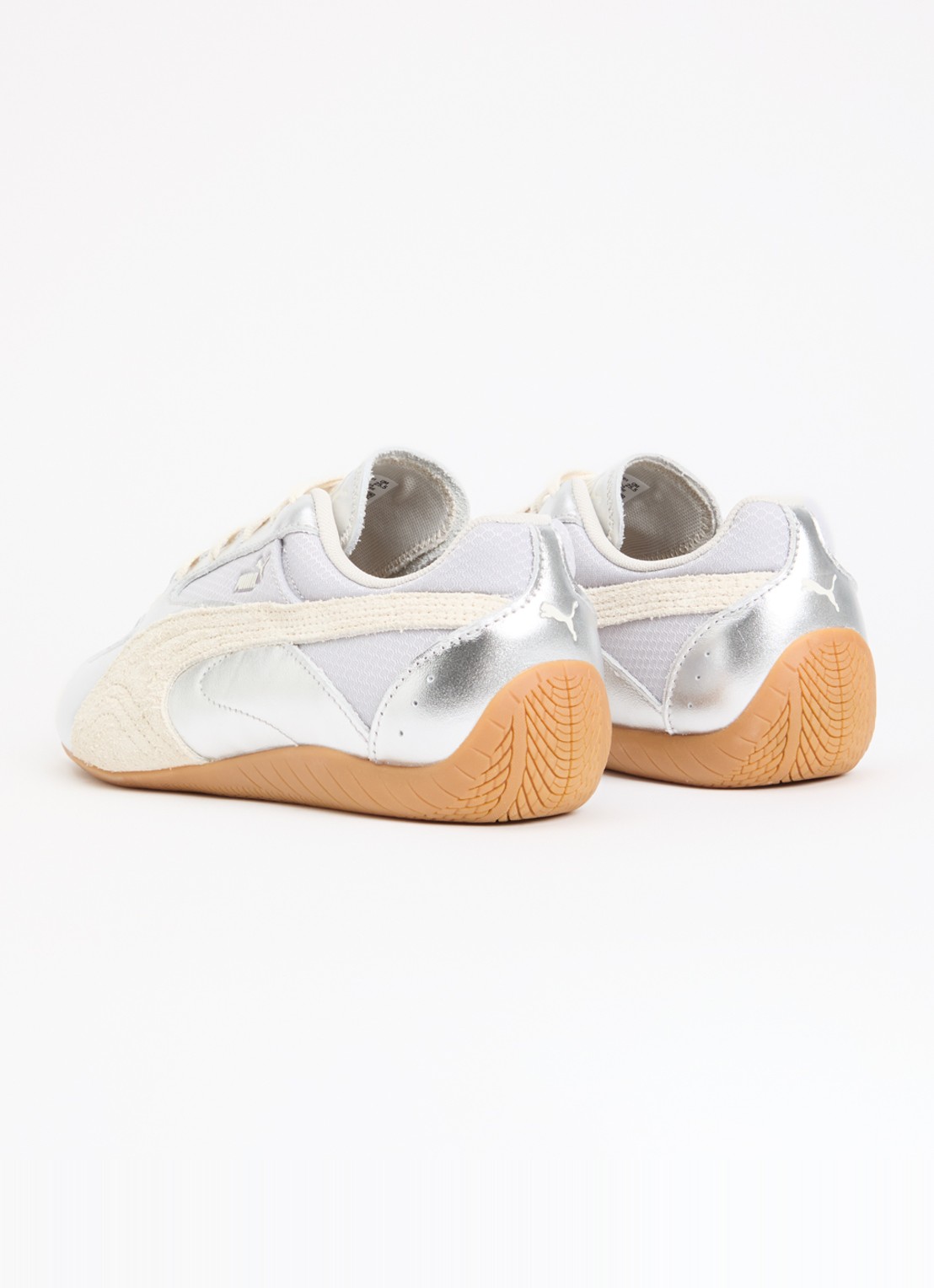 Puma Speedcat Lou sneaker met metallix finish - achterkant zilver