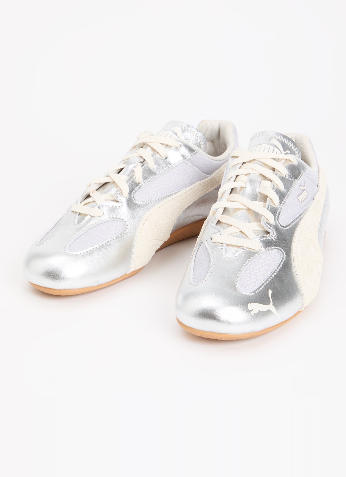 Puma Speedcat Lou sneaker met metallix finish - detail 3 zilver