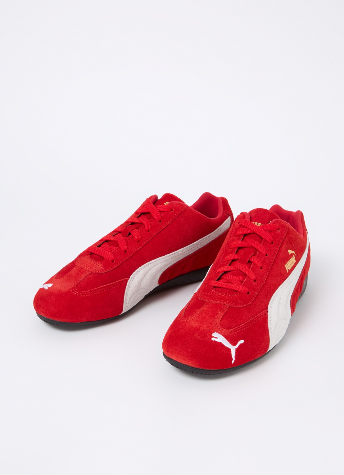 Puma Speedcat OG sneaker van suède - detail rood