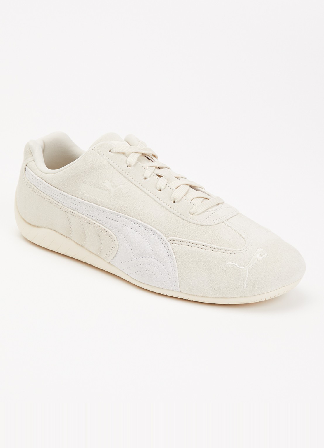 Puma Speedcat OG sneaker van suède - voorkant 5 creme