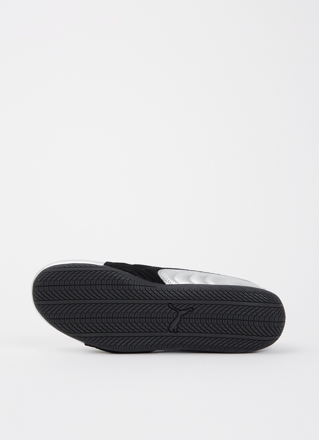 Puma Speedcat sneaker van leer met metallic finish - detail 5 zilver