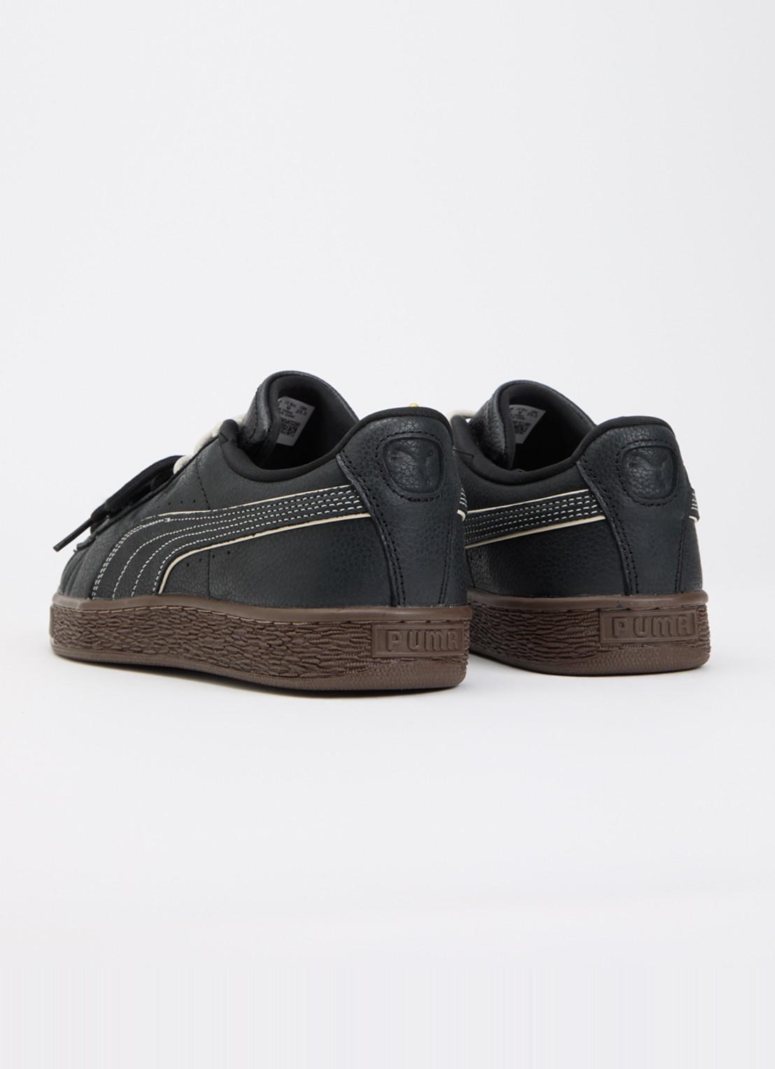 Puma Suede Bloom Dress-Up sneaker van leer - achterkant zwart
