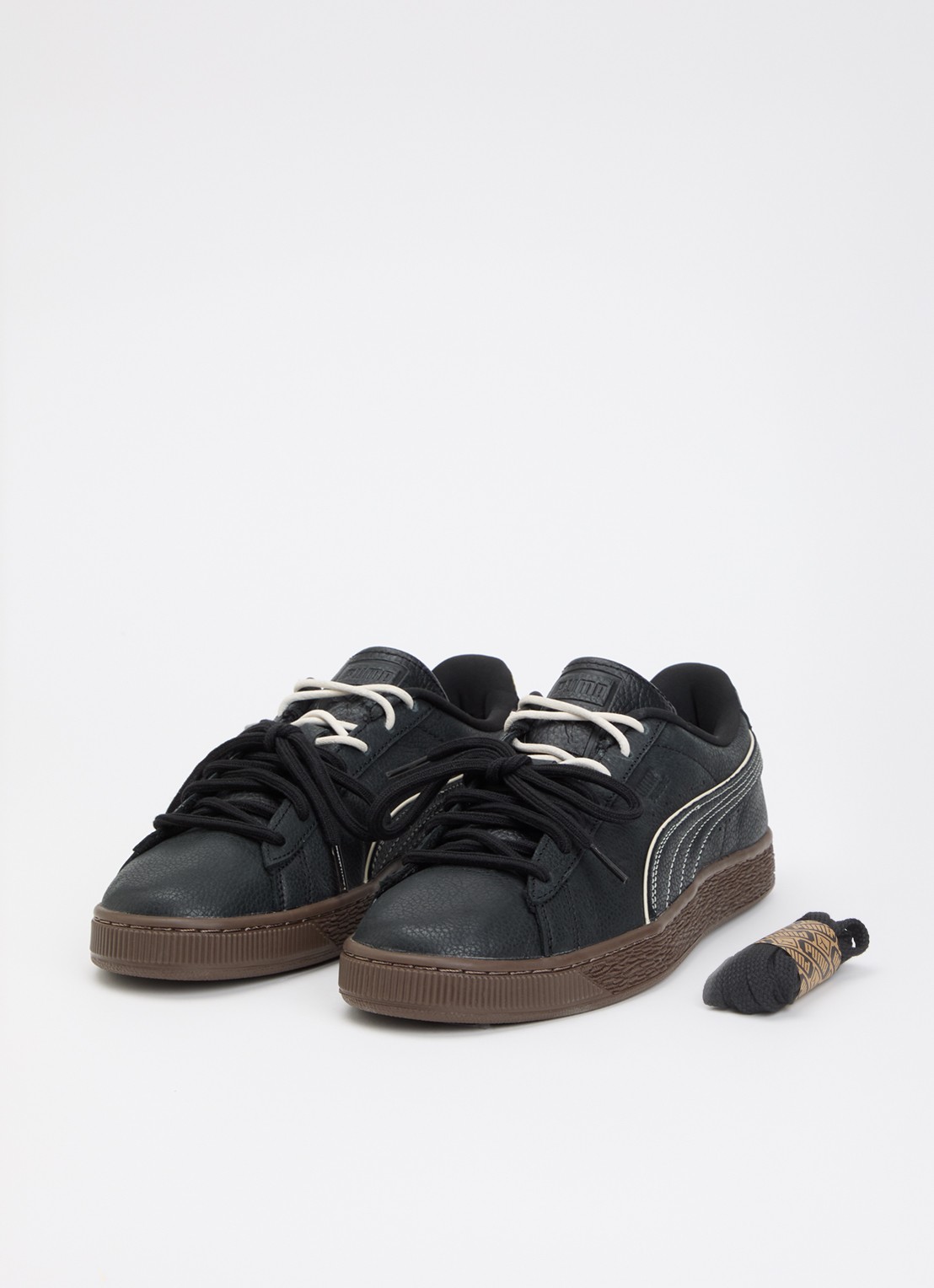 Puma Suede Bloom Dress-Up sneaker van leer - detail 3 zwart