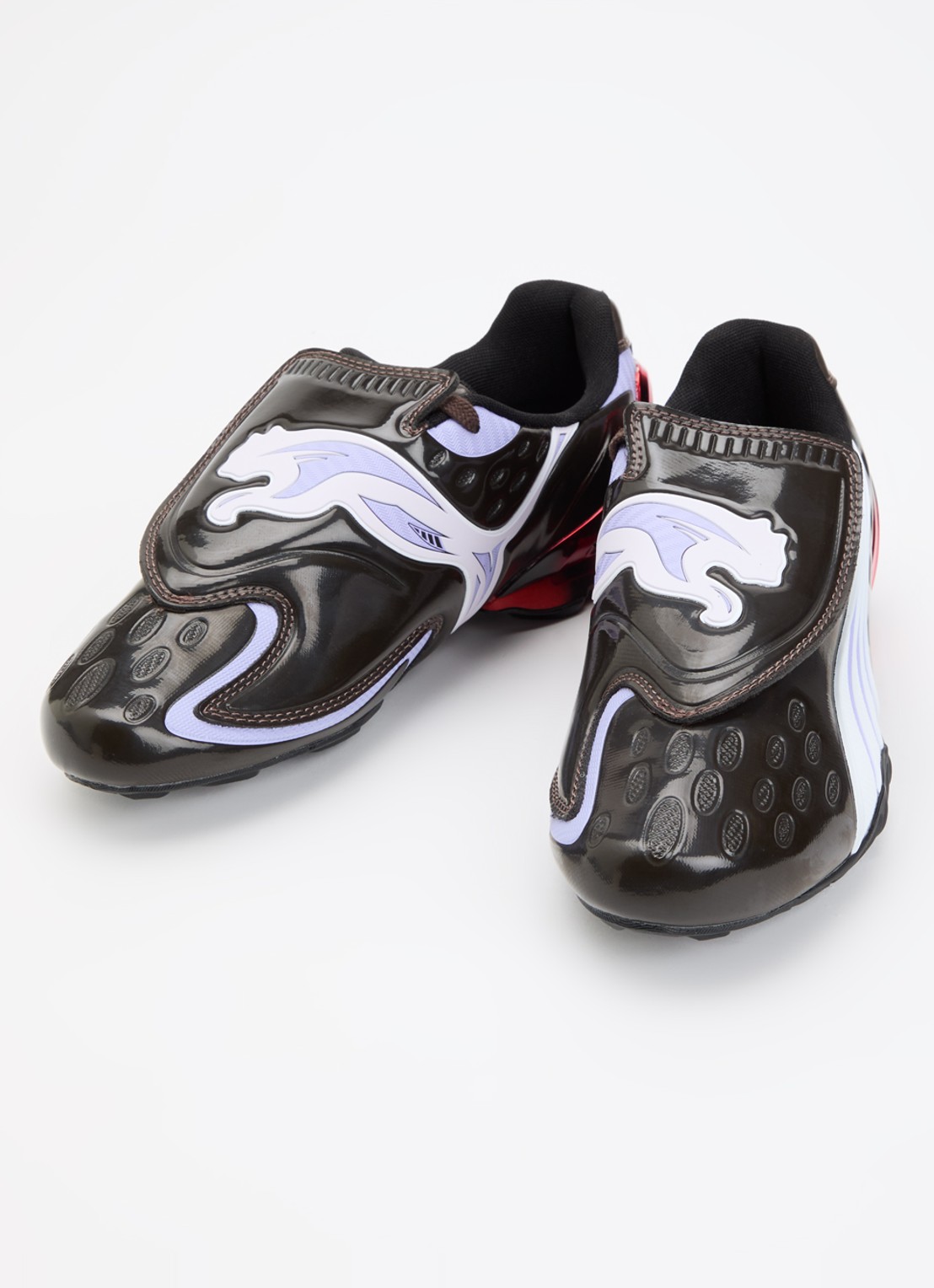 Puma V-S1 sneaker met mesh details - detail 2 donkerbruin