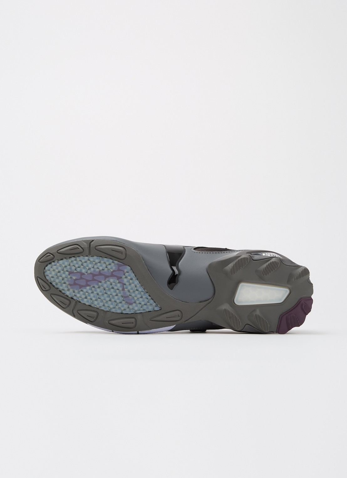 Puma V-S1 sneaker van leer met mesh details - detail 4 grijs