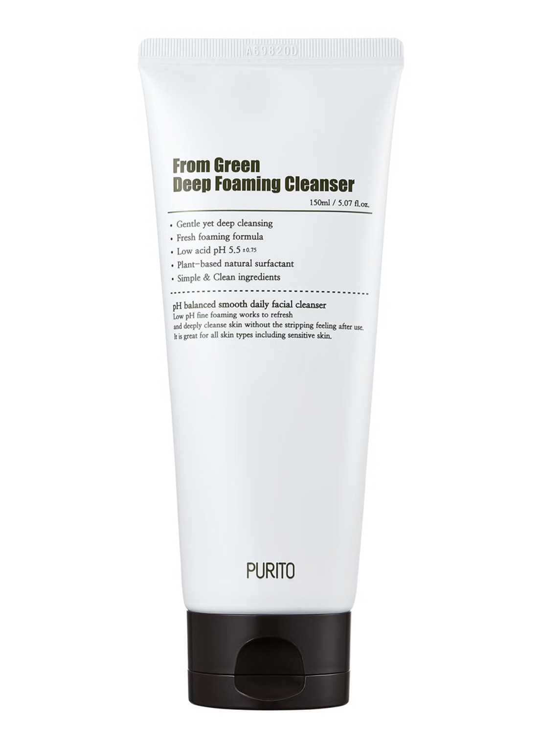 Purito From Green Deep Foaming Cleanser - reinigingsschuim - voorkant undefined