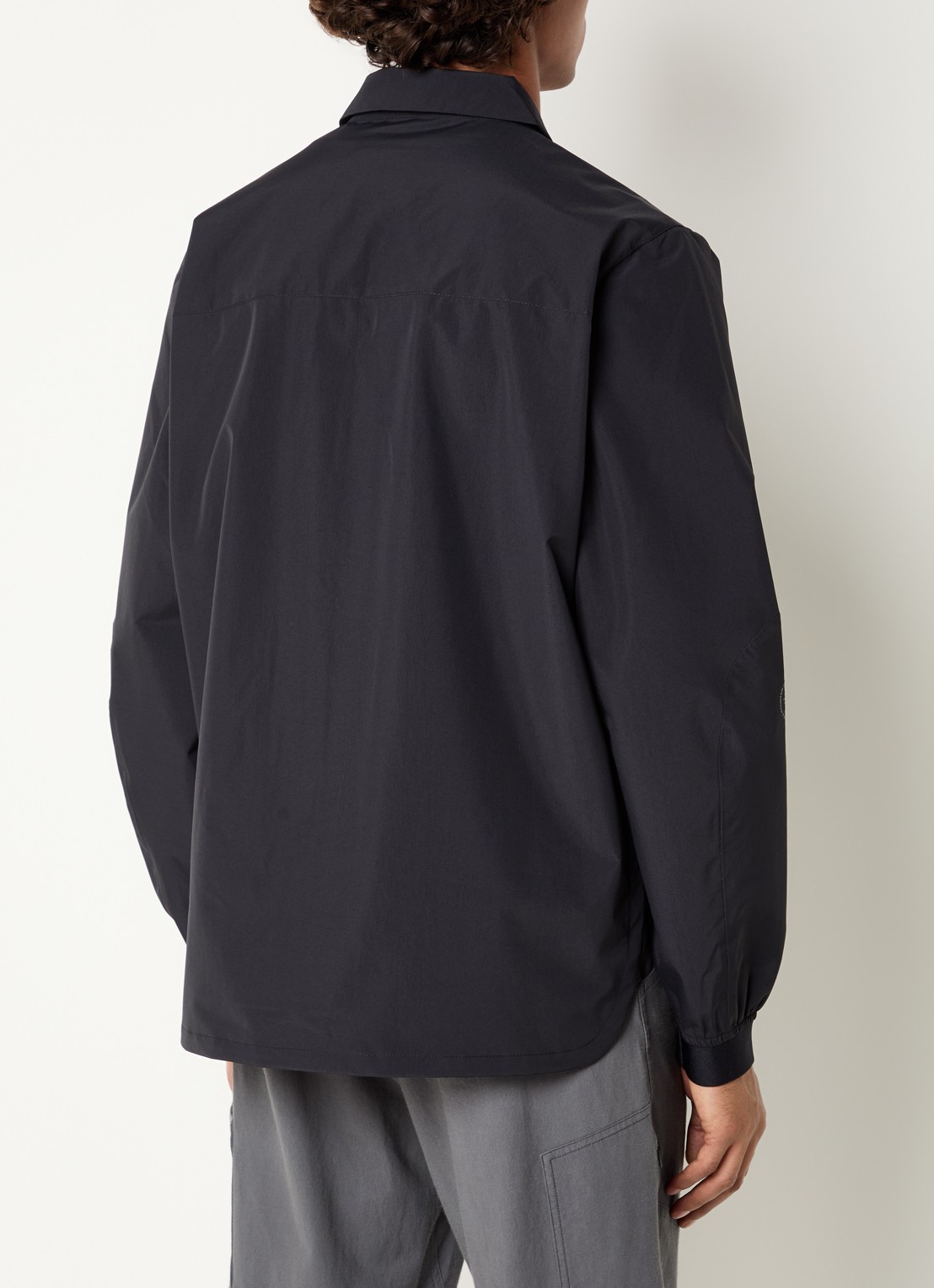 Purple Mountain Observatory Climate overshirt met klepzakken - achterkant 4 zwart
