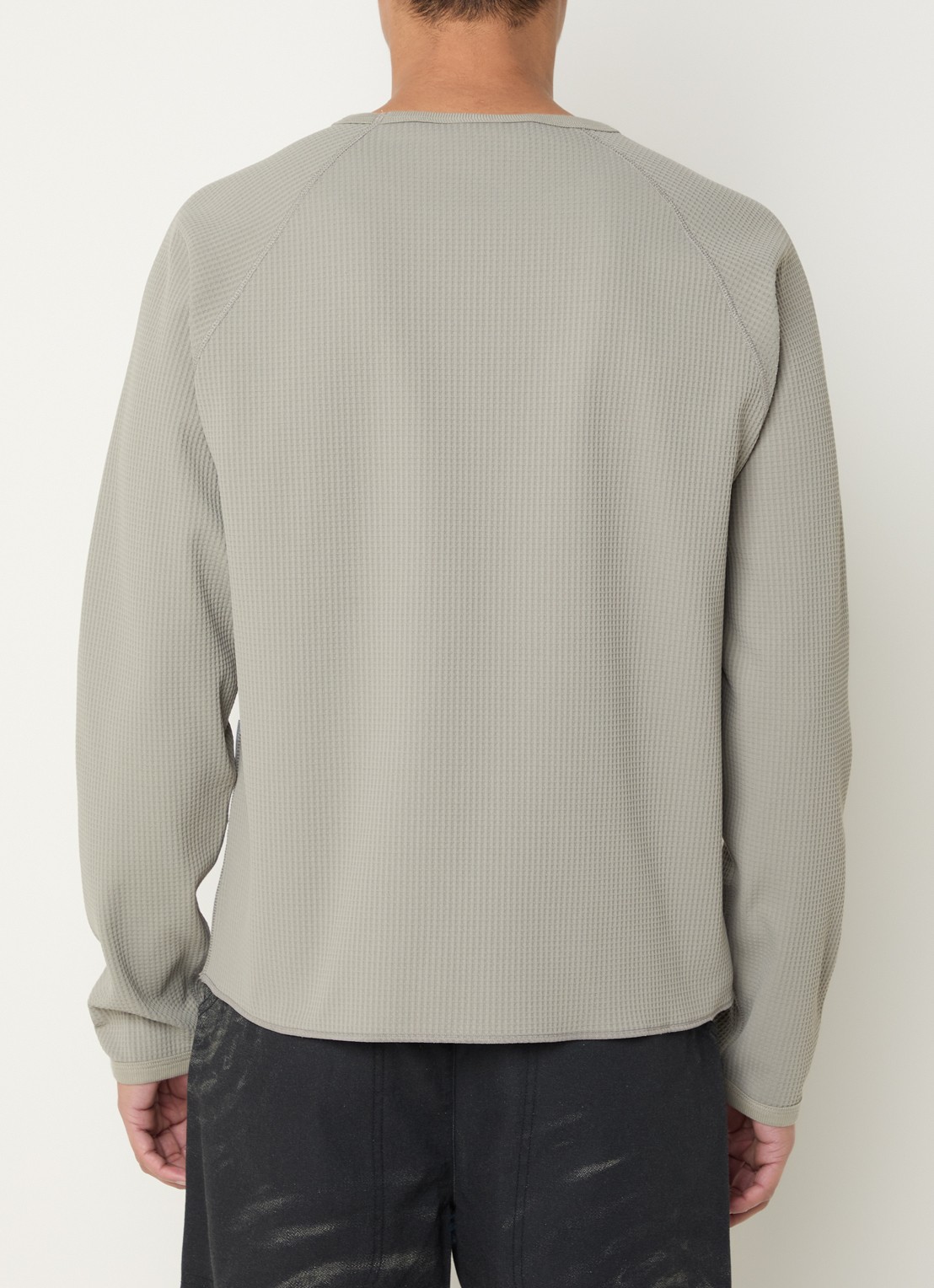 Purple Mountain Observatory Longsleeve met structuur - achterkant 3 lichtgrijs