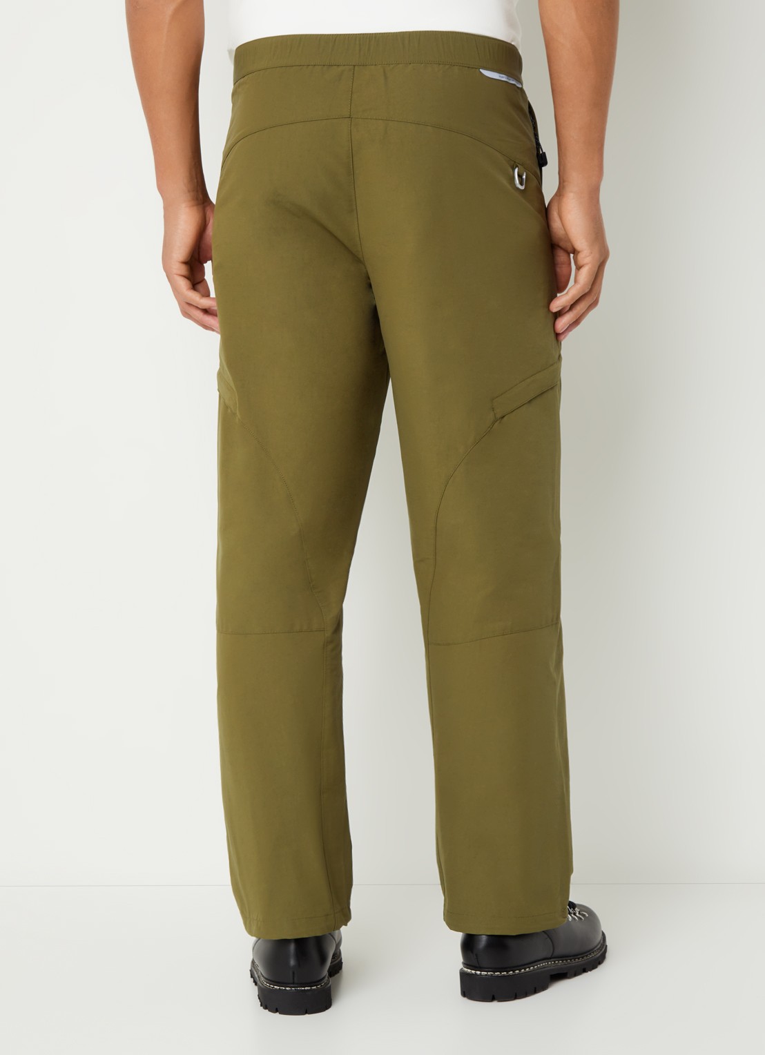 Purple Mountain Observatory Mogul tapered fit broek met ritszakken - achterkant 5 olijfgroen