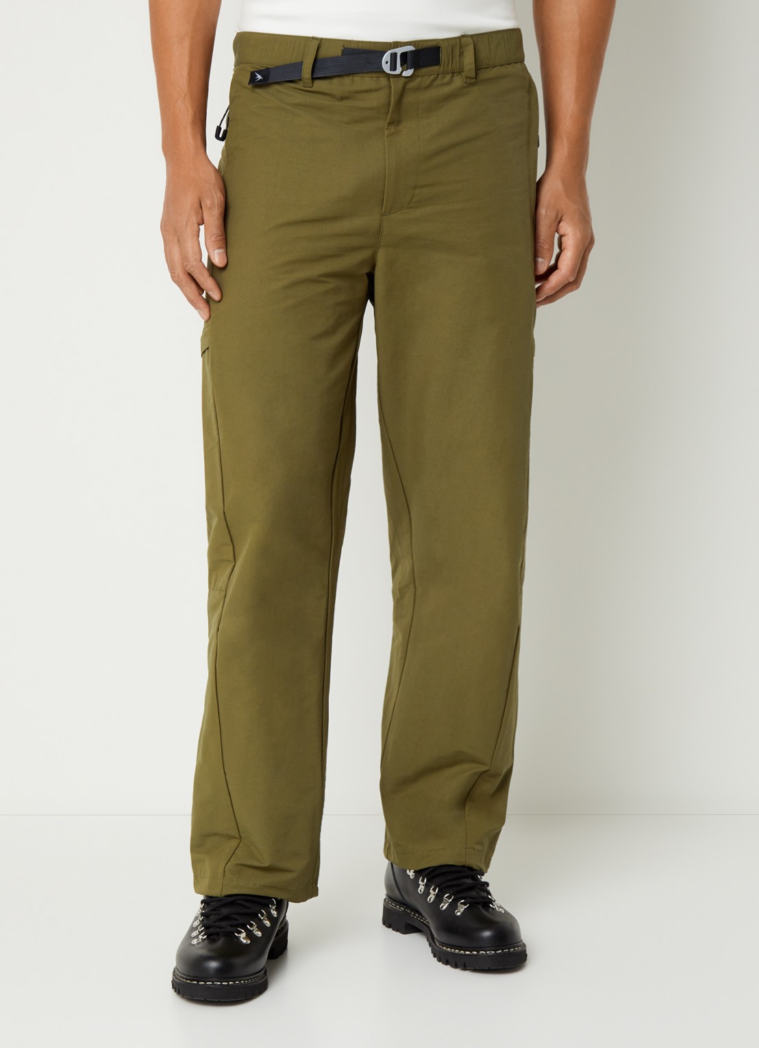 Purple Mountain Observatory Mogul tapered fit broek met ritszakken - detail olijfgroen