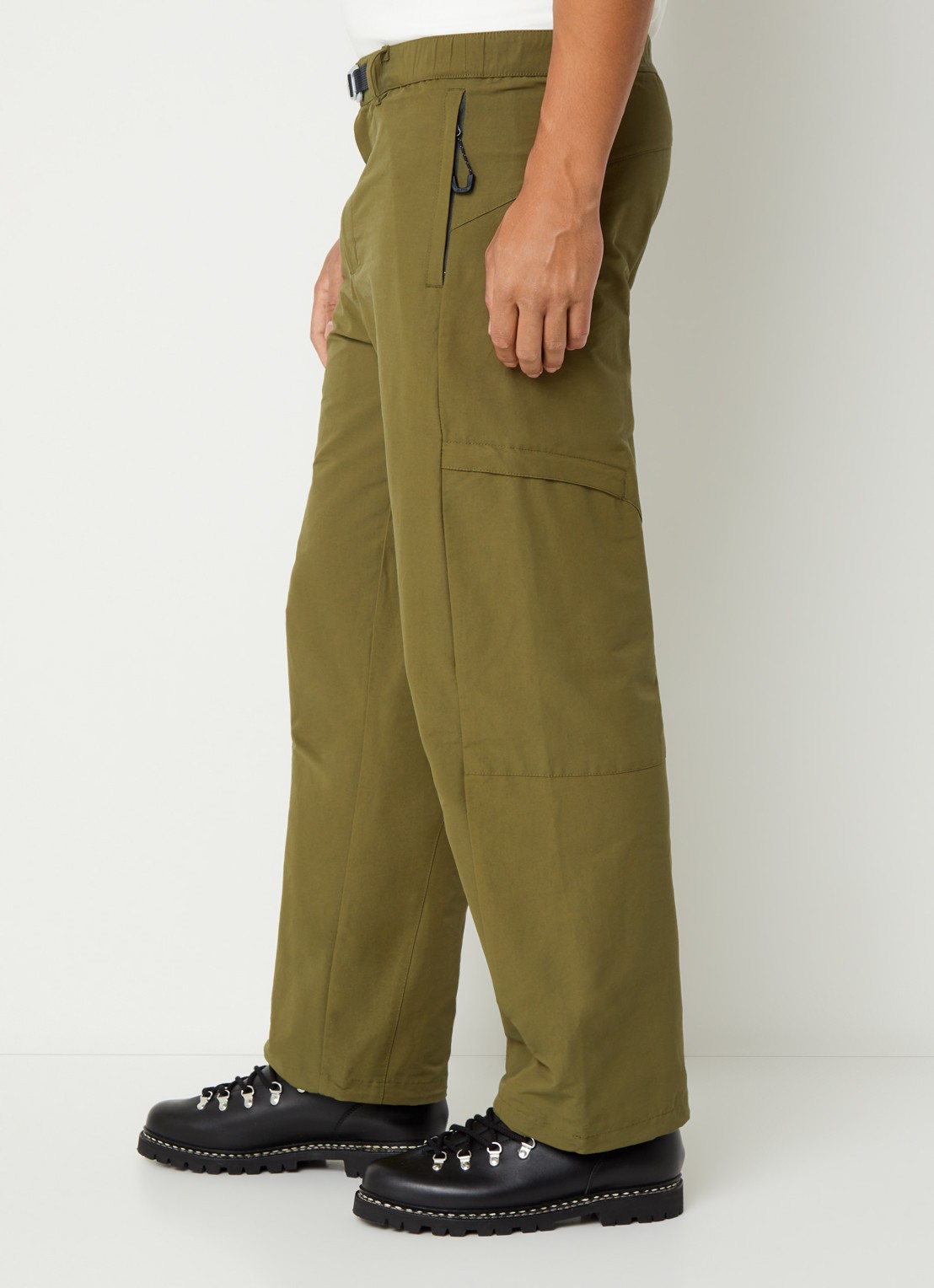 Purple Mountain Observatory Mogul tapered fit broek met ritszakken - detail 2 olijfgroen