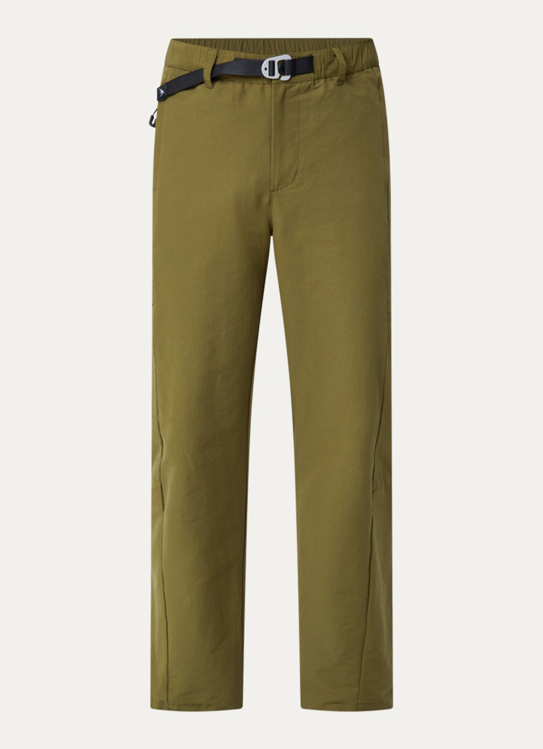 Purple Mountain Observatory Mogul tapered fit broek met ritszakken - voorkant 3 olijfgroen