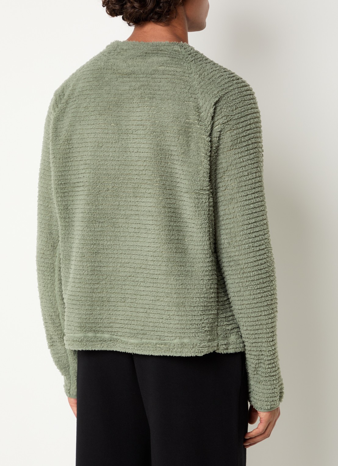 Purple Mountain Observatory Primaloft Ursa pullover van fleece met structuur - achterkant 4 groen