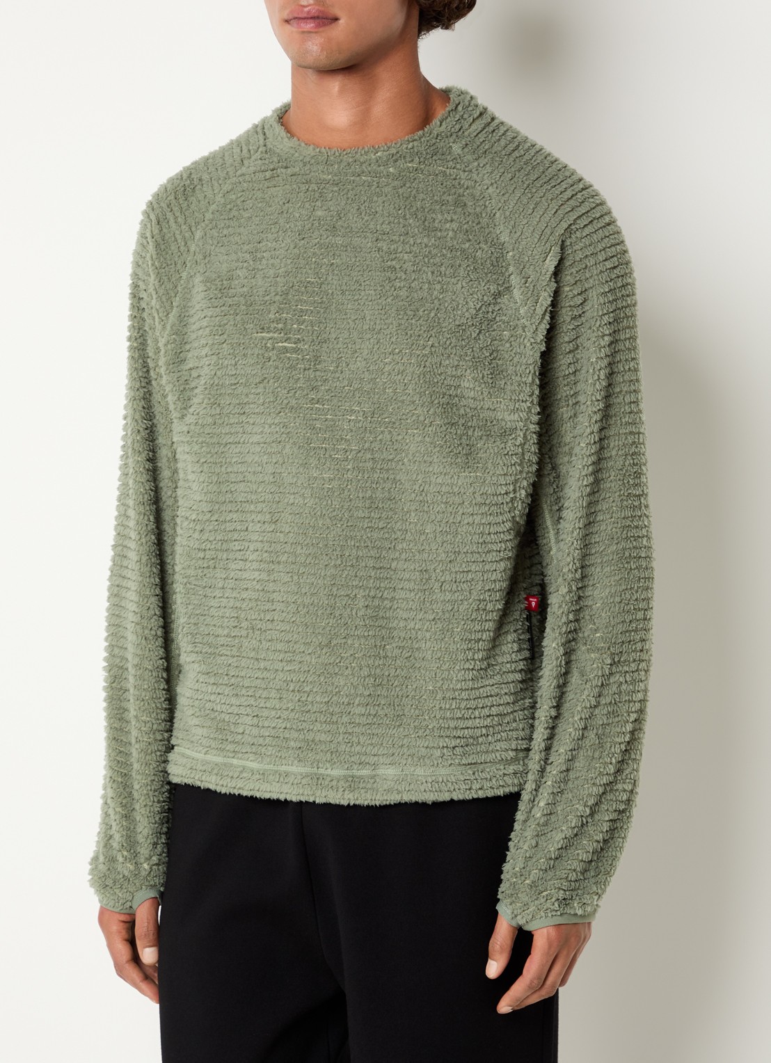Purple Mountain Observatory Primaloft Ursa pullover van fleece met structuur - detail 3 groen