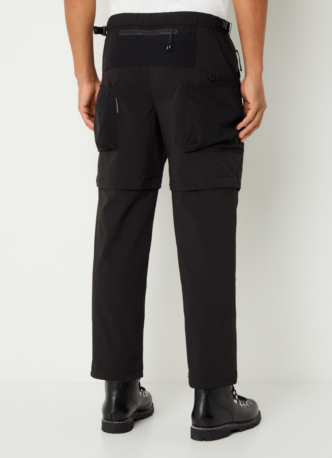 Purple Mountain Observatory Procyon tapered fit cargobroek met ritszakken - achterkant 3 zwart