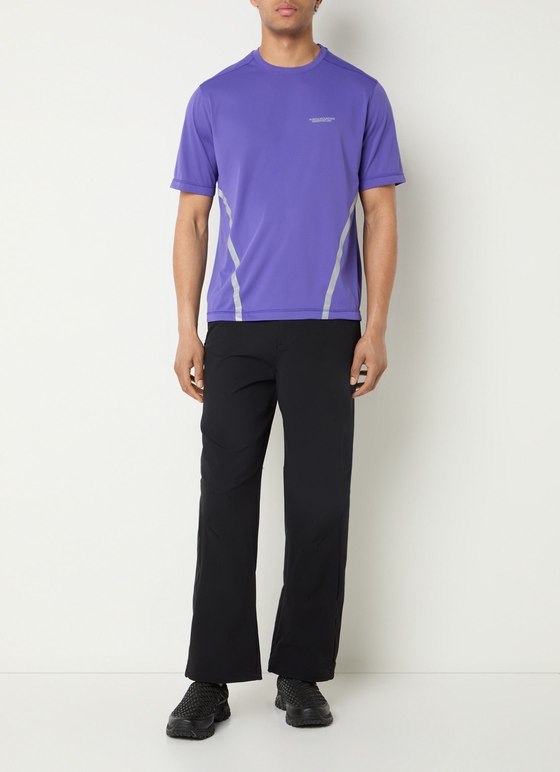 Purple Mountain Observatory T-shirt met ronde hals - voorkant 2 violet
