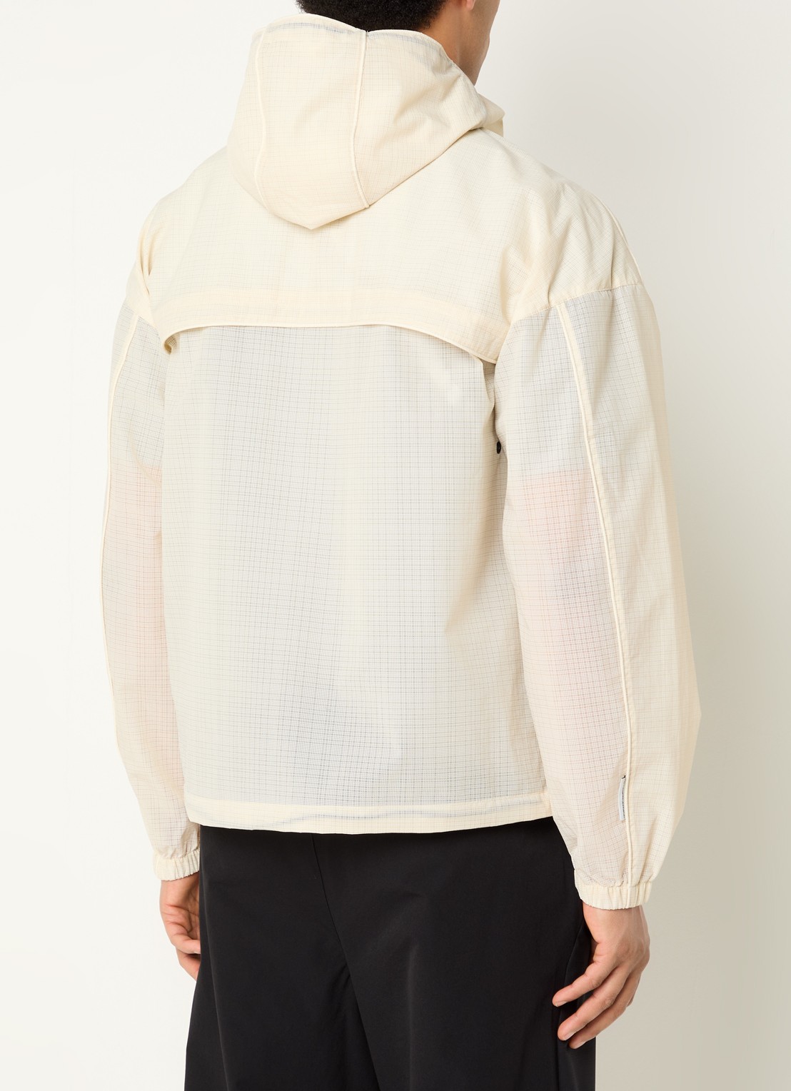 Purple Mountain Ridge jack met capuchon en ritszakken - achterkant 4 creme