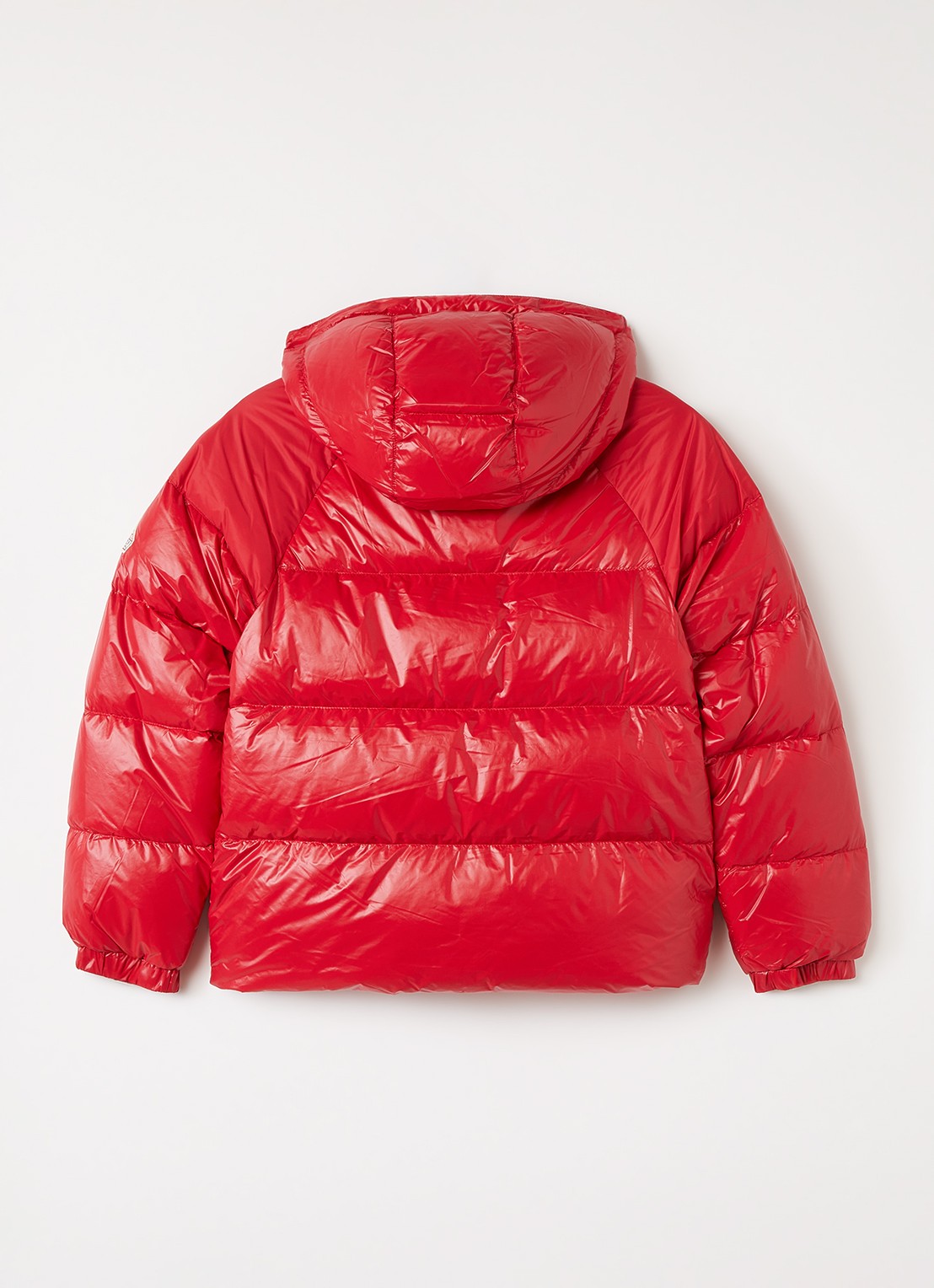 PYRENEX Sten puffer jack met donsvulling en logo - achterkant rood