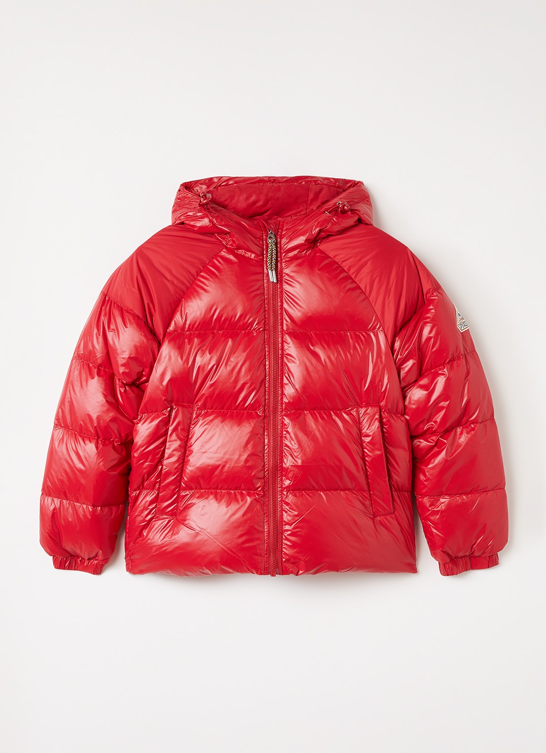 PYRENEX Sten puffer jack met donsvulling en logo - voorkant 2 rood