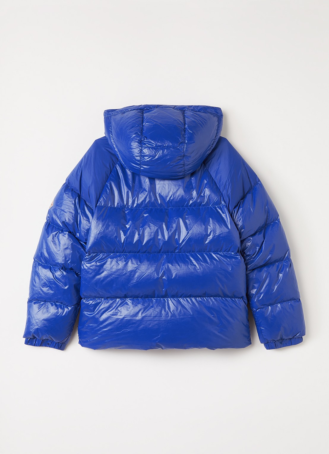 PYRENEX Sten puffer jack met donsvulling en logo - achterkant kobaltblauw