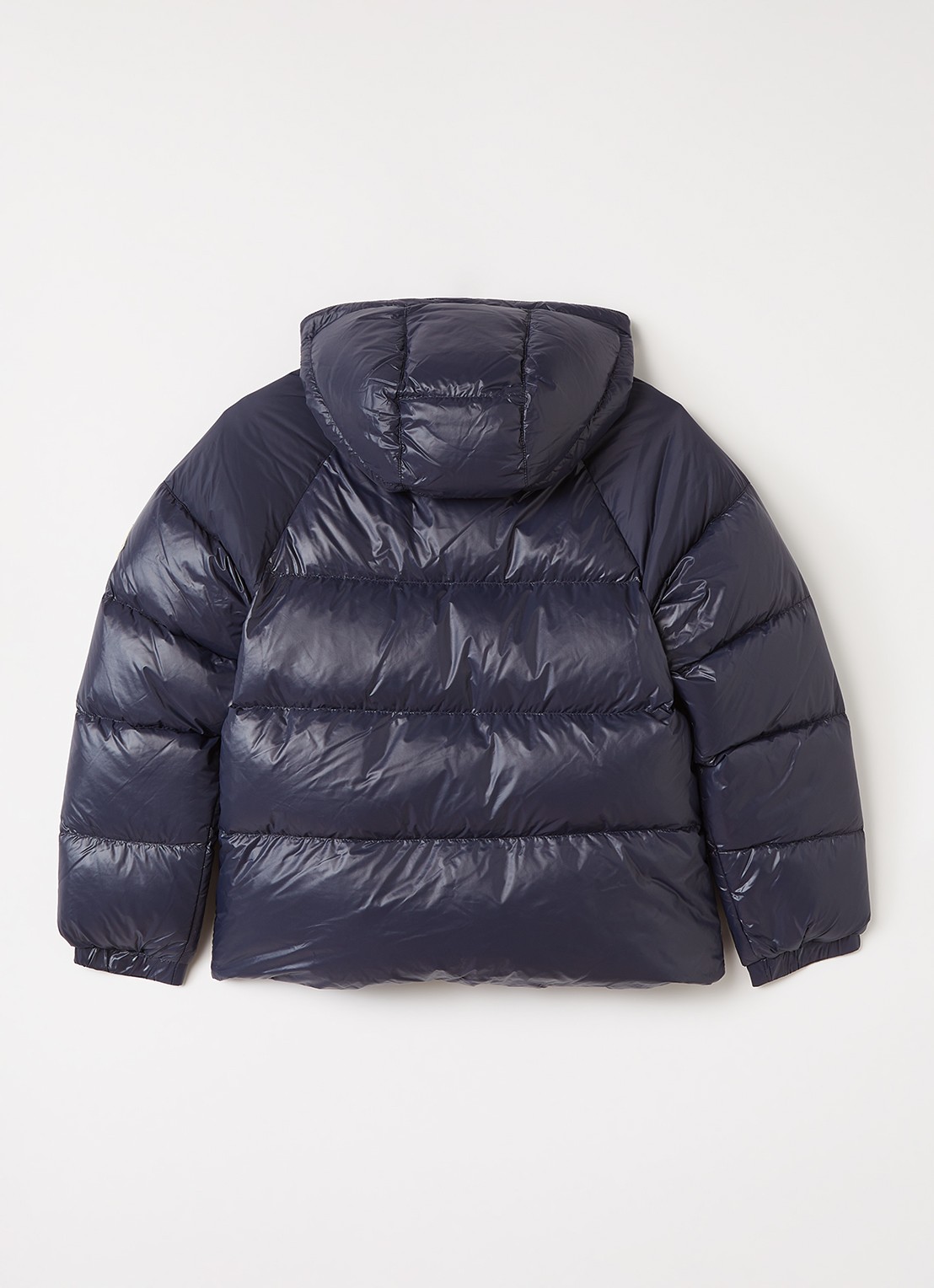PYRENEX Sten puffer jack met donsvulling en logo - achterkant donkerblauw