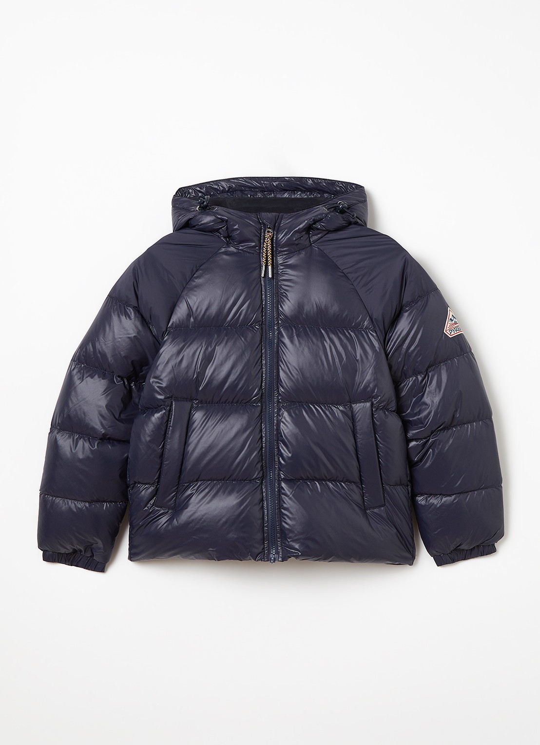 PYRENEX Sten puffer jack met donsvulling en logo - voorkant 2 donkerblauw