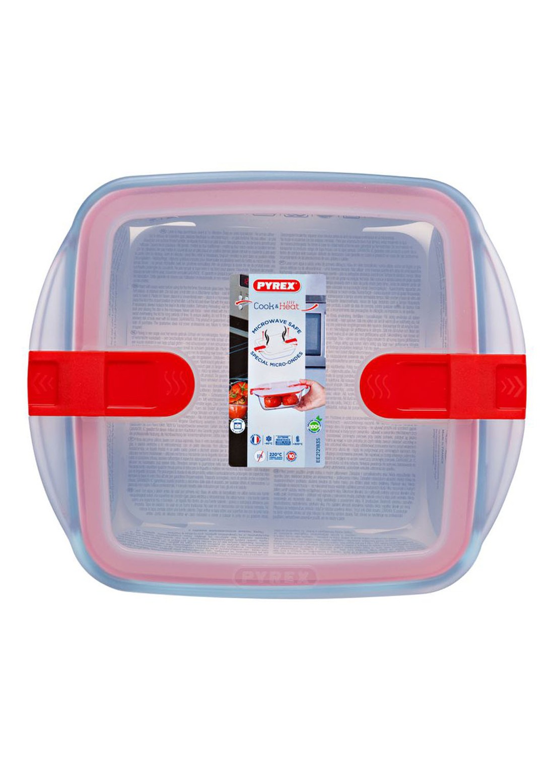 Pyrex Ovenschaal met deksel 27 cm - voorkant 7 transparant