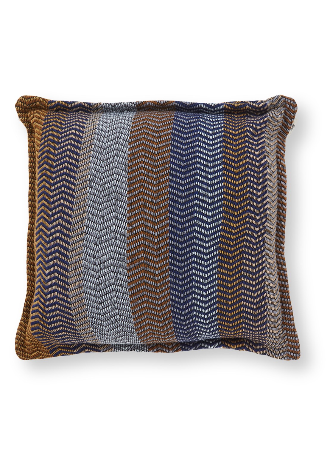 Røros Tweed Fri November View sierkussen 60 x 60 cm - voorkant 2 blauw