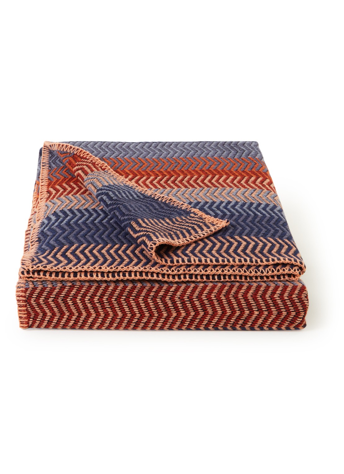 Røros Tweed Fri plaid van lamswol 150 x 200 cm - voorkant 3 donkerrood
