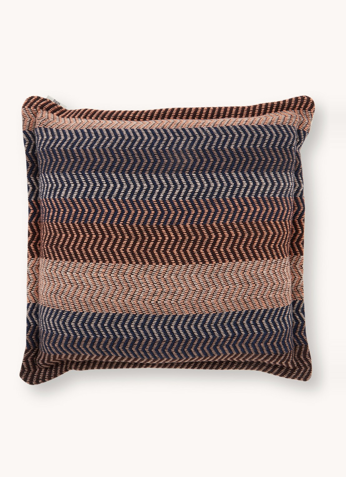 Røros Tweed Fri sierkussen 60 x 60 cm - voorkant 2 donkerblauw