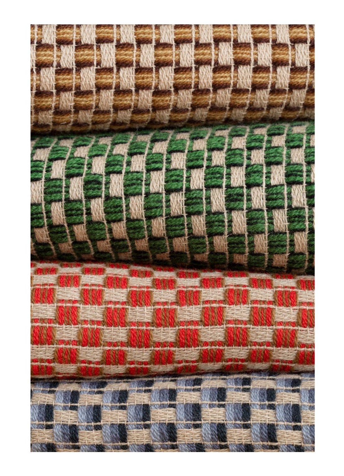 Røros Tweed Isak plaid van wol 150 x 210 cm - detail 3 groen